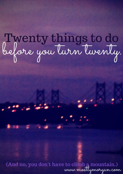 As a teenager, my twenties seem so far away. But in reality they are creeping up on me faster than I would like! So I came up with a list of twenty things to do before I turn twenty - are any of these goals on your bucket list? College Bucket List, Bucket List Holidays, Bucket List For Teens, Turning 20, 100 Things To Do, Adventure Bucket List, Bucket Lists, College Fun, Summer Bucket Lists