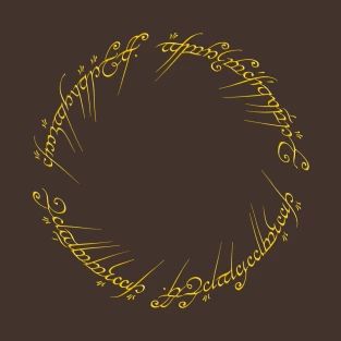 T-Shirts by swautograph - TeePublic Store | TeePublic Arwen Necklace, Lotr Ring, Lord Of The Rings Ring, Ring Inscription, Lord Of The Rings Tattoo, Sleeping Dragon, J.r.r. Tolkien, Ring Tattoos, Sleeves Ideas