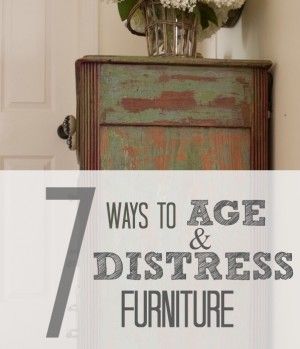 There a million different ways to age a piece a piece.  I have used probably a dozen different techniques and products to achieve my desired finishes, so today I thought I would share with you 7 ways that I age and distress furniture. Paint Remover This technique works if the piece has been repainted numerous … Wax Paper Transfers, Distress Furniture, Diy Muebles Ideas, Furniture Rehab, Distressed Furniture, Refurbished Furniture, Furniture Restoration, Paint Furniture, Redo Furniture