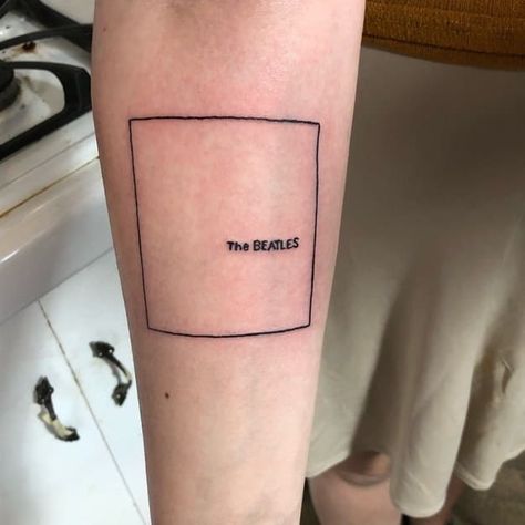 "My first tattoo was the Beatles' White Album. I've listened to it my whole life and it’s really special to me."—alexb430badf49 Beatles Inspired Tattoos, Pink Floyd Tattoo, Cream Tattoo, Tattoo Cover, Music Tattoos, Tattoo Life, Tattoo Sleeve Designs, Design Tattoo, Tattoo Designs For Women