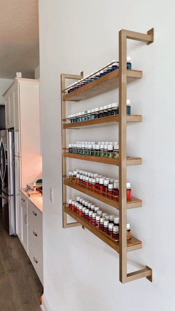 Essential Oil Display Ideas, Essential Oil Storage Ideas, Essential Oil Rack, Merchandise Display, Oil Display, Oil Rack, Juliette Balcony, Essential Oil Shelf, Be Proactive