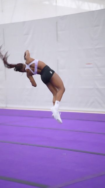 🌹🌹🌹 on Instagram: "I try to do it all so I can fill a job wherever 🤍 #allaround 📸 : @nickprak - - - - - - - - - - - - - - - - #weberstate #coed #coedstunting #wildcat #tvcc #cheer #tvcccheer #cheerleading #elites #utah #texas #purpleandwhite #allaroundtheworld #tumble #tumbling #elitetumbler #largecoed" Tvcc Cheer, Tumbling Aesthetic, Cheerleader Body, Tumbling Cheerleading, Cheer Tumbling, Cheer Aesthetic, Tumbling Cheer, Tumbling Gymnastics, College Cheer