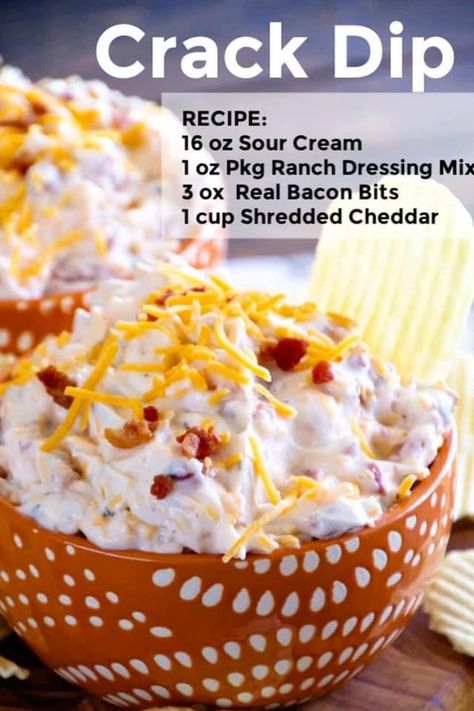 Easy Chip Dip, Cold Dip, Cold Dip Recipes, Recipes For A Crowd, Sour Cream Dip, Cream Dip, Quick And Easy Appetizers, Dip Recipes Easy, Party Appetizers Easy