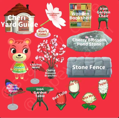 Tipper Acnh Yard Guide, Animal Crossing Villager Yards Guide, Anch Villager Yard Guide, Acnh Sherb Yard Guide, Villager Yard Guide Acnh, Mom Gift Guide, Leaf Animals, Animal Crossing 3ds, Animal Crossing Guide