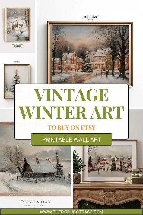 Winter Wall Art Free, Vintage Christmas Prints Free Printable, Free Printable Christmas Art, Free Printable Christmas Wall Art, Free Vintage Christmas Printables, Free Christmas Printables Vintage, Winter Printables Free, Wood Art Panels, Winter Printables