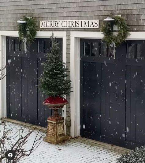 Garage Door Christmas Decorations, Garage Door Christmas, Door Christmas Decor, Christmas Aesthetic, Outdoor Christmas Decorations, Garage Door, Xmas Decorations, Outdoor Christmas, Christmas Decor