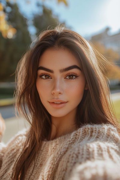 Fall Makeup Pale Skin, Cool Tone Makeup Looks Natural, Eye Makeup Fair Skin, Natural Everyday Makeup Looks, Fair Skin Eye Makeup, Fresh Natural Makeup, Natural Lip Shades, Youthful Makeup, Natural Makeup Ideas