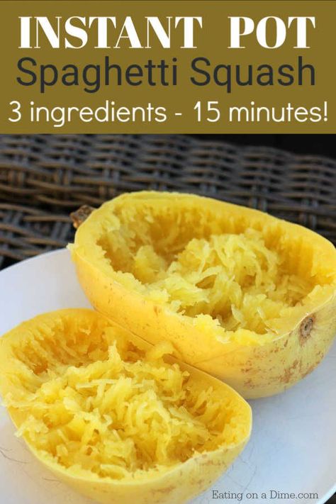 Easy Instant Pot Spaghetti, Instant Pot Spaghetti Squash, Pressure Cooker Spaghetti, Instant Pot Spaghetti, Spaghetti Squash Recipe, Easy Pressure Cooker Recipes, How To Make Spaghetti, Squash Recipe, Spaghetti Squash Recipes