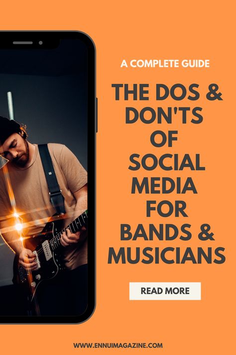 Social media is essential for bands and musicians in today’s digital age. Social media provides a platform for artists to connect with their fans, promote their music, and build their brand.  Through social media, bands and musicians can share their music, promote upcoming shows and tours, and share behind-the-scenes content, providing a glimpse into their lives and creative process. Band Promotion Ideas, Social Media For Musicians, Musician Social Media, Music Promotion Ideas, Band Social Media, Musician Branding, Instagram Content Calendar, Music Branding, Dj Business