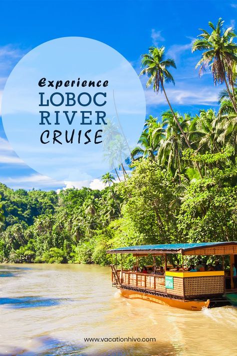 Enjoy Loboc River Bohol for a memorable vacation. Try River cruise and other things to do in Loboc River on your next vacation in Bohol. Bohol, River Cruise, River Cruises, Tourist Destinations, Philippines, Places To Go, Travel Tips, How To Memorize Things, Things To Do