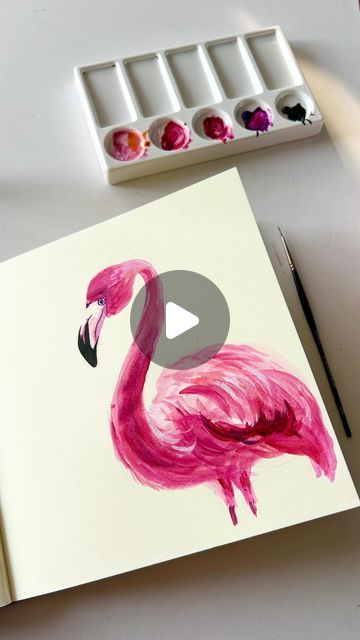 𝙏𝙖𝙣𝙮𝙖 on Instagram: "Flamingo 🩷🦩  Used @montmarteart acrylic paints  Brushes @kokuyo.camlin   #acrylic #acrylicpainting #flamingo #flamingoes #birdillustration #illustration #satisfying #satisfyingvideos #tutorial" Flamingoes Art, Flamingo Painting Acrylic, Flamingos Art Illustration, Flamingo Videos, Flamingo Acrylic Painting, Flamingo Things, Diy Flamingo, Flamingo Illustration, Flamingo Painting