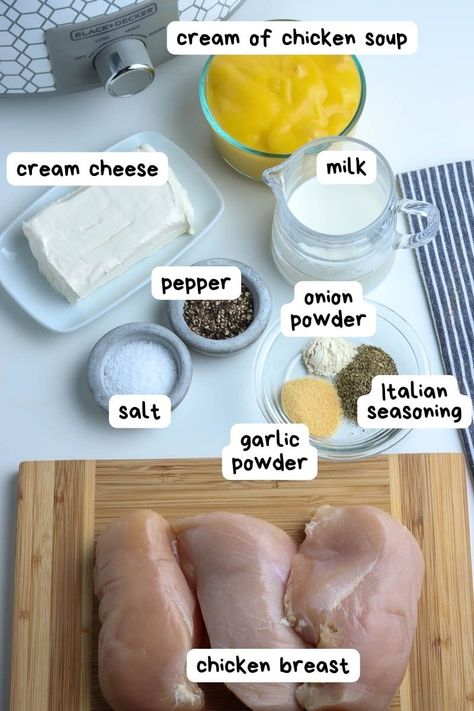 Crockpot Chicken With Cream Of Chicken, Cream Of Chicken Crockpot, Chicken Tenders Crockpot, Frozen Chicken Crockpot Recipes, Frozen Chicken Crockpot, Chicken Breast Recipes Slow Cooker, Chicken Soup Crockpot, Low Carb Slow Cooker Recipes, Creamy Crockpot Chicken