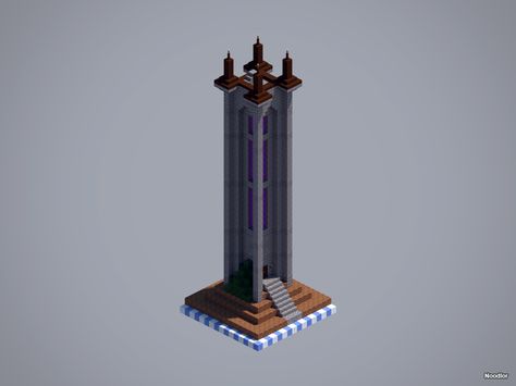 Spooky - Tower (NEW!) Spooky Lighthouse, Tower Minecraft, Minecraft Tower, Minecraft Building Guide, Minecraft Statues, Minecraft Wall, Minecraft Structures, Minecraft Interior Design, Diy Minecraft