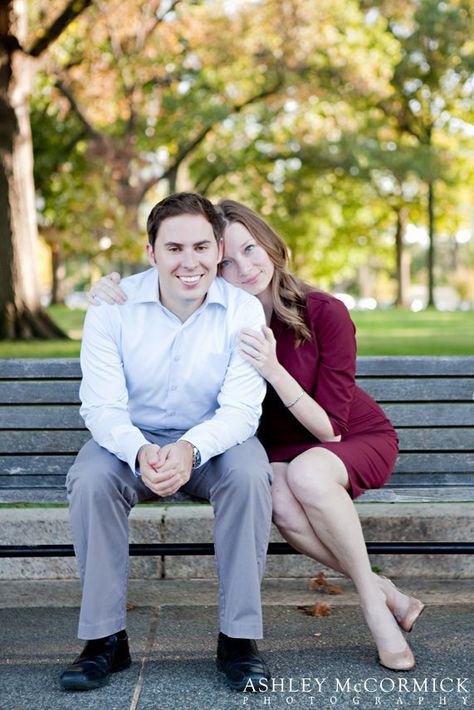 Bench Poses, Pose Sitting, Washington Dc Engagement, Wayfarers Chapel, Dc Engagement, Couple Sitting, Prom Poses, Engagement Pictures Poses, Family Photo Pose