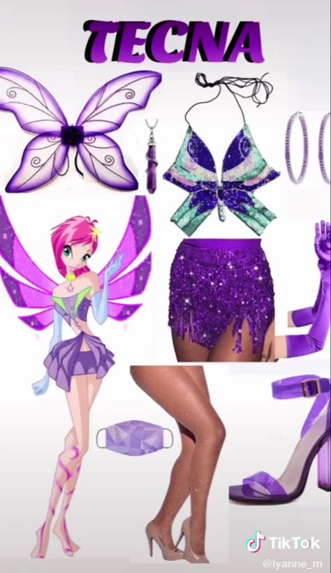 Winx Club Tecna, Winx Cosplay, Party Outfit College, Teen Halloween, Fairy Halloween Costumes, Hot Halloween Outfits, Fairy Outfit, Halloween Costume Idea, Cute Couple Halloween Costumes