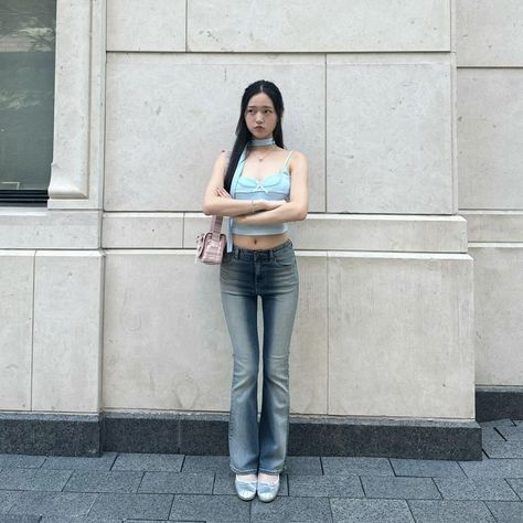 tracy 손수민 | me and my new jeans @lewkinofficial | Instagram Tracy Sohn, Low Waist Jeans, Playing Dress Up, Pretty Outfits, Outfit Inspirations, Dress Up, Lifestyle, Outfit Inspo, Quick Saves