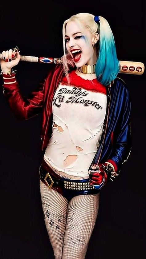 Quin Harley, Harley Quinn Kunst, Arley Queen, Joker Y Harley Quinn, Harley Quinn Tattoo, Harley Quinn Halloween, Margot Robbie Harley Quinn, Margot Robbie Harley, Harley Quinn Drawing