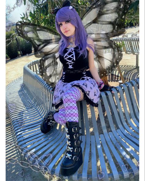 Pastel Goth Fairy Pastel Goth Black Women, Pastel Goth Fashion Outfits, Pastel Goth Outfits Kawaii, Perky Goth Outfits, Perky Goth, Goth Fairy, Goth Outfit Ideas, Pastel Goth Outfits, Rad Clothes