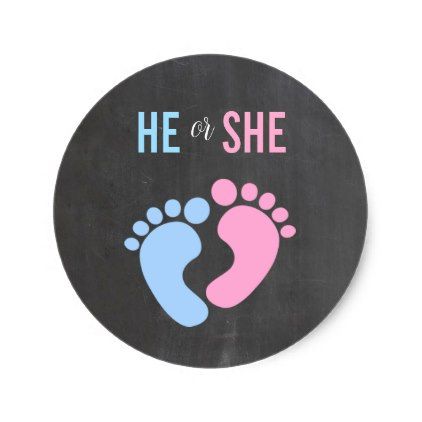 Baby Shower Stickers Printable, Bakery Printables, Sjokolade Koek, Pink Or Blue Gender Reveal, Gender Reveal Stickers, Blue Gender Reveal, Baby Silhouette, Baby Announcement Photos, Babies Newborn