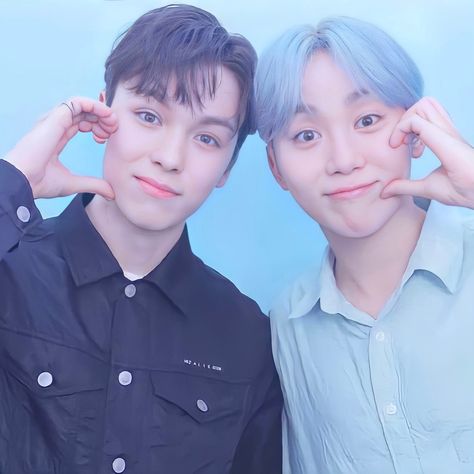 Verkwan Photobooth, Vernon X Seungkwan, Verkwan Selca, Seungkwan Selca Cute, Verkwan Icon, Vernon Cute, Vernon And Seungkwan, Svt Widget, Vernon Seungkwan