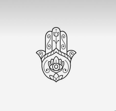 Hamsa Tattoo Minimalist, Tattoo For Luck And Protection, Hamsa Simple Tattoo, Hamsa Fine Line Tattoo, Hamsa Quote, Simple Hamsa Design, Hand Of Fatima Tattoo Small Evil Eye, The Hamsa Hand Tattoo, Small Hamsa Tattoo