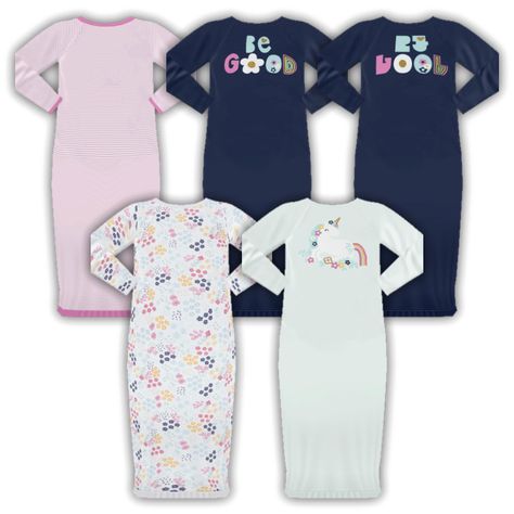 Sims 4 Infant Clothes, Ts4 Infant, Sims4 Infant, Infant Sleep Sack, Sims 4 Infant, Infant Cc, Sim4 Cc, Infant Sleep, Sleep Gown