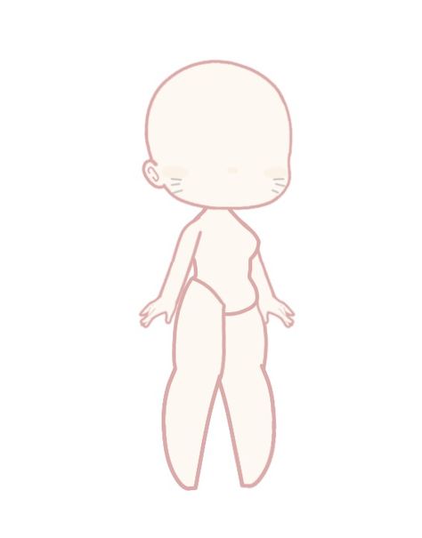 Gacha Life Body Sheet, Gacha Body Parts, Gacha Body Sheet, Gacha Life Body, Gacha Body Base, Body Gacha, Human Base Drawing, Gacha Body, Body Sheet