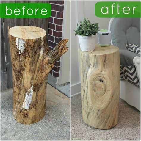 Tree Stump Furniture, Tree Trunk Table, Log Ideas, Tree Stump Table, Trunk Table, Stump Table, Diy Tree, Tree Table, Trendy Tree