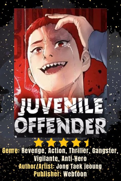 Manhwa Recommendation: Juvenile Offender Revenge Manhwa, Manhwa Recommendation, Revenge, Comics, Anime