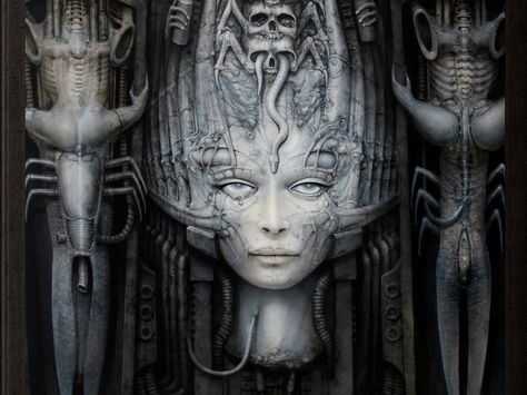 The artist behind Alien's Xenomorph was known for a whole lot more than that monster. Hr Giger Art, Illusion Kunst, Giger Alien, Giger Art, Art Visionnaire, H.r. Giger, Art Alien, Arte Alien, Magic Realism