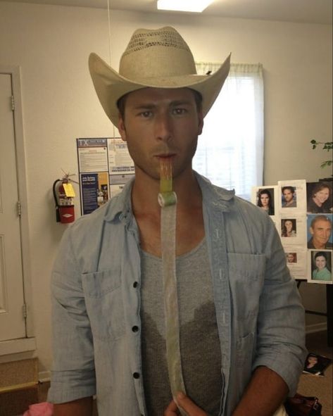 Glenn Powell, Fruit Roll, Glen Powell, Sharp Dressed Man, A Fruit, Hot Actors, Best Husband, Cowboy Hat