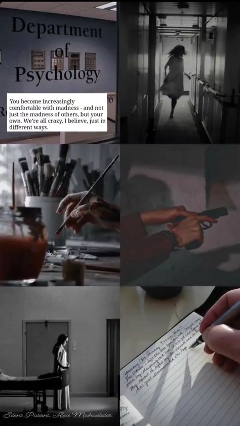 The Silent Patient Book Aesthetic, Silent Patient Book Aesthetic, Psychological Thriller Aesthetic, The Silent Patient Aesthetic, Thriller Aesthetic, Psychologist Quotes, Alex Michaelides, The Silent Patient, Greek Stories