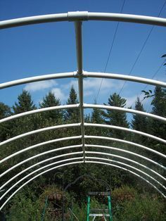 Hoop house - many uses. Early pen for new chicks greenhouse, winter garden, early spring garden, rain shelter for animals ....... make it mobile for garden rotation etc. Dont use wood for base as it will rot. Make entire structure with PVC pipe and connectors. Hoop Greenhouse, Greenhouse Winter, Simple Greenhouse, Pvc Greenhouse, Greenhouse Construction, Greenhouse Farming, Hoop House, Diy Greenhouse Plans, Best Greenhouse