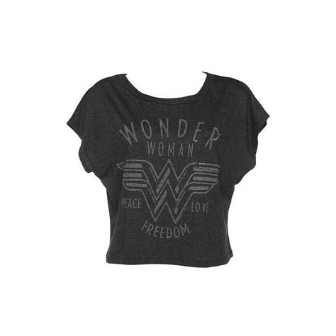 Ladies Black Cropped Cut Off Sleeve Wonder Woman Freedom T-Shirt from... ($35) ❤ liked on Polyvore featuring tops, tops crop, wonder woman, long-sleeve crop tops, sleeve top, cut-out crop tops, crop top and junk food clothing Woman Freedom, Wonder Woman Shirt, Pocket Shirts, Pocket Tees, Shirts Oversized, Oversized Tees, Oversized Tops, Oversized Shirts, Woman Shirt