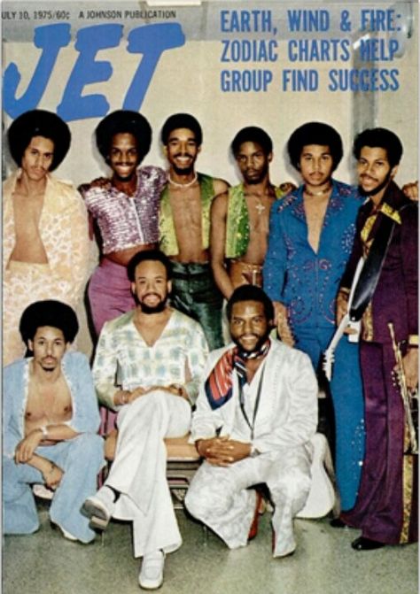 Earth, Wind and Fire, Jet Magazine...1975 Jet Magazine Covers, Ebony Magazine Cover, Earth Wind And Fire, Jet Magazine, Maurice White, Ebony Magazine, Black Magazine, Earth Wind & Fire, Old School Music