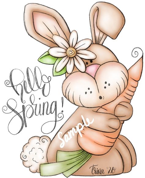 1 Clipart, Rabbit Png, Easter Paintings, Spring Bunny, Bunny Crafts, Bob Ross, Web Graphics, Hello Spring, Scrapbook Kits