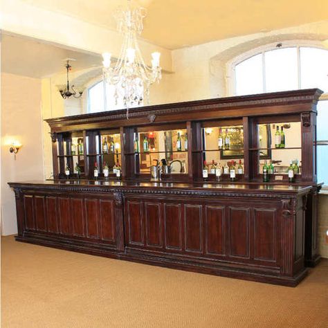 Mahogany bar  - ATVMRSFU590 Pub Bar Counter, Garage Bars, Mahogany Bar, Pub Interior Design, Rustic Basement Bar, Garden Bars, Pub Interior, Wooden Corbels, Home Bar Design