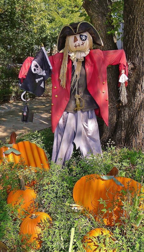 Pirate Scarecrow for next year's town wide Scarecrow contest Diy Halloween Scarecrow, Scarecrow Contest, Garden Scarecrow, Scarecrow Ideas, Storybook Gardens, Halloween Costumes Scarecrow, Scarecrow Festival, Make A Scarecrow, Scarecrows For Garden