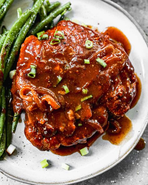 Crock Pot Pork Chop Recipes, Crock Pot Pork Chops, Crock Pot Pork, Well Plated, Pork Chop Recipes Crockpot, Bbq Pork Chops, Crockpot Pork Chops, Slow Cooker Pork Chops, Best Crockpot Recipes