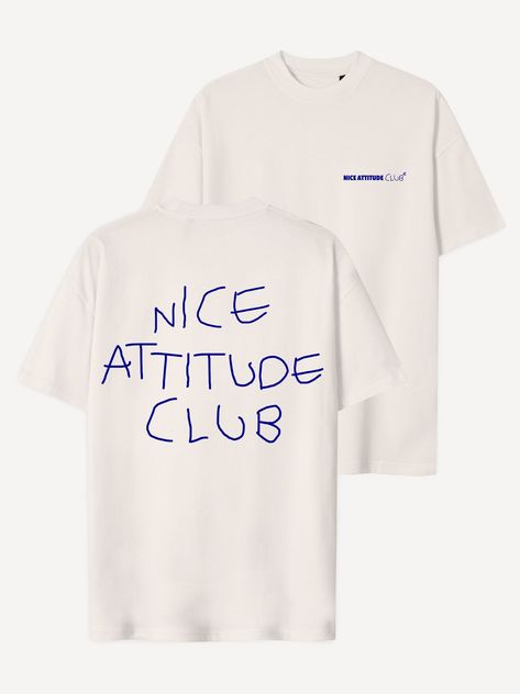 This oversized T-shirt is the perfect piece to add to your casual wardrobe. It's made from soft cotton and features a relaxed fit. Pair it with jeans and sneakers for a laid-back look. #niceattitudeclub #oversizedtee . #Minimalist_Tshirt_Design #Graphic_Shirt_Design #T-shirt_Print_Design #Shirt_Drawing Minimalist Tshirt Design, Giveaway Design, Graphic Shirt Design, Shirt Drawing, Minimalist Shirts, Tshirt Printing Design, Club T Shirt, Shirt Print Design, The Cult