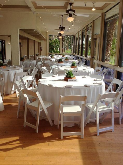 Marina Village Venue in San Diego. White Linen with White Napkins #SanDiegoWeddings #PattysLinenRentals #MarinaVillage #allwhite #wedding San Diego City Hall Wedding, Portofino Hotel And Marina Wedding, Rosemary Beach Town Hall Wedding, Green Gables Wedding Estate San Diego, Marina Village Wedding San Diego, Marina Village, White Napkins, Wedding Highlights, Table Set Up