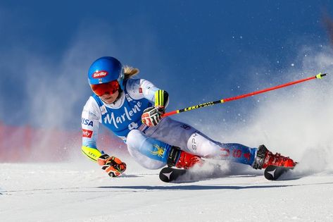 Here’s How Much Olympic Skiing Star Mikaela Shiffrin Is Making From Endorsements Ski Technique, Mikaela Shiffrin, Nathan Chen, Chloe Kim, Ski Culture, Shaun White, Ski Racing, Olympic Medals, Simone Biles