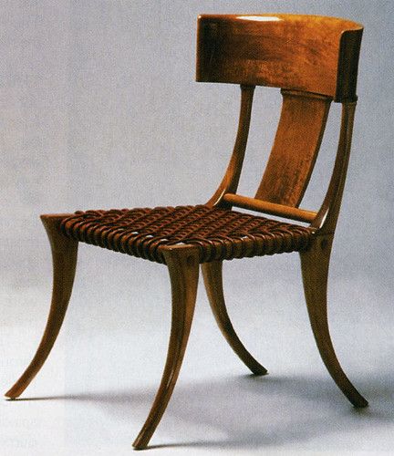 klismos, s'agapo--greek love Greek Furniture, Klismos Chair, Robsjohn Gibbings, Greek Design, Article Design, Furniture Styles, Ancient Greece, Leather Seat, Leather Fabric