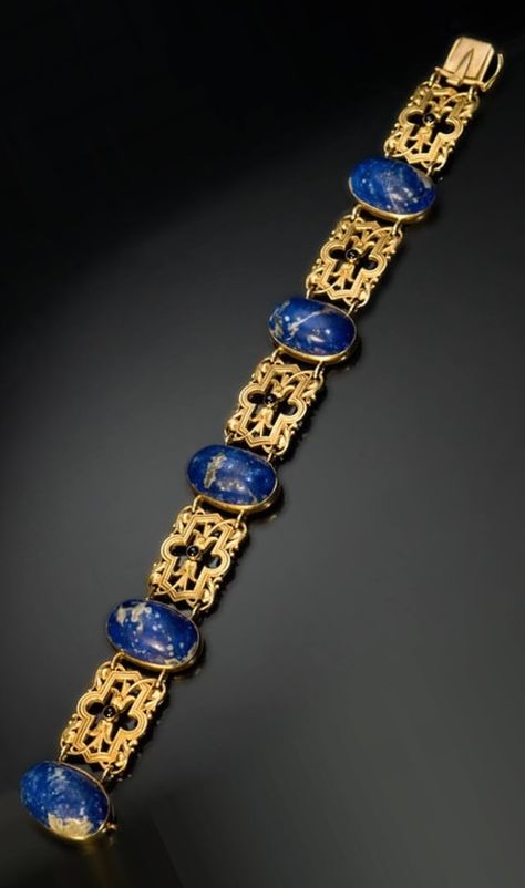 1800s Jewelry, Diamond Carat Size, Shiny Bracelets, Diamond Bracelet Design, Lapis Lazuli Bracelet, Lapis Lazuli Jewelry, Edwardian Jewelry, Art Nouveau Floral, Faberge Eggs