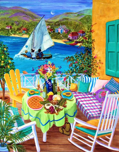 Jigidi Free Online Jigsaw Puzzles, Jigidi Puzzles, Bequia, Free Jigsaw Puzzles, Tropical Art Print, Tropical Painting, Caribbean Style, Free Online Jigsaw Puzzles, Caribbean Art