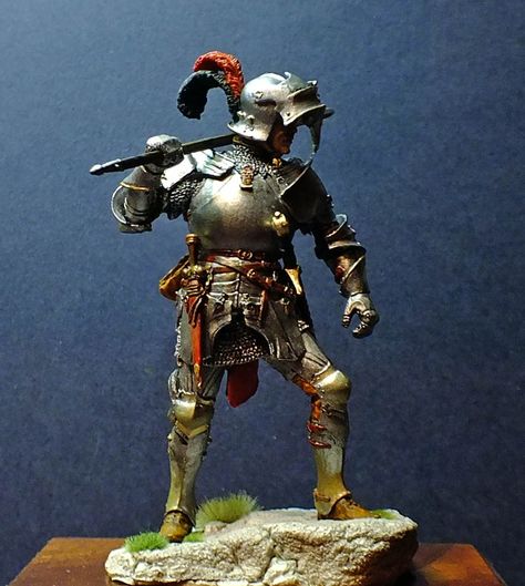 Norman Knight, Knights Hospitaller, D&d Minis, Medieval Knights, Larp Armor, Historical Armor, Wars Of The Roses, Military Figures, Comics Artist