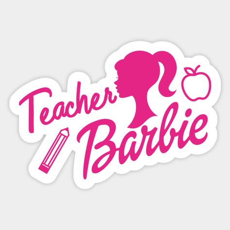 Barbie Inspired Teacher Barbie -- Choose from our vast selection of stickers to match with your favorite design to make the perfect customized sticker/decal. Perfect to put on water bottles, laptops, hard hats, and car windows. Everything from favorite TV show stickers to funny stickers. For men, women, boys, and girls. Barbie Classroom, Teacher Barbie, Barbie Stickers, Barbie Png, Barbie Inspired, Love Math, Hard Hats, Car Windows, Funny Stickers