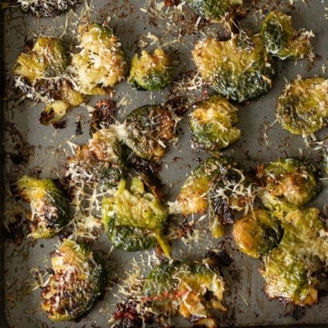 Oven Brussel Sprout Recipes, Smashed Brussel Sprouts, Brussel Sprout Recipes, Crispy Brussels Sprouts, Blueberry Jam Recipe, Fried Goat Cheese, Cube Steak Recipes, Sprouts Recipe, Moonshine Recipes