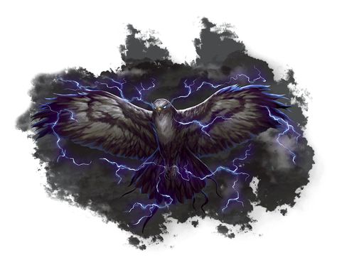 Thunderbird Dark Sky - Pathfinder 2E PFRPG PFSRD DND D&D 3.5 4E 5E 5th ed d20 fantasy Thunder Bird, Dragon Bird, Pathfinder 2e, Dragon Artwork Fantasy, Greatest Villains, Dragon Rpg, Dnd Monsters, Wild Creatures, Dark Sky