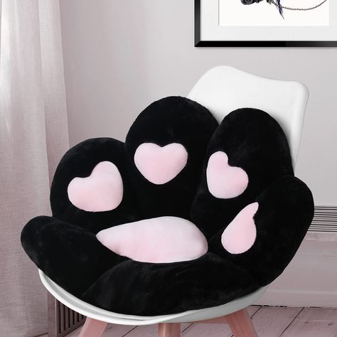 PRICES MAY VARY. Made of soft plush and cotton filling that retains shape Adorable cat paw design provides back support and decor Relieves back pain and sciatica, great for floor, chair or bed Perfect for home, office, dorm - indoor and outdoor use Measures 24 x 22 inches, machine washable for easy care Cute Design:The cat paw cushion features kawaii pet paw shape, it can be used as a seat cushion or floor mat, or as a pillow. It will always be with you like an old friend. Good For Health:This c Gamer Chair, Office Chair Cushion, Cat Cushion, Sofa Cushions, Lazy Sofa, Bear Paw, Chair Pillow, Chair Seat Cushion, Cat Paw